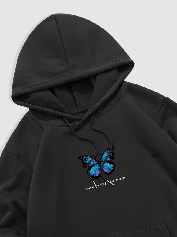 Jermi - Hoodie mit Schmetterling-Print