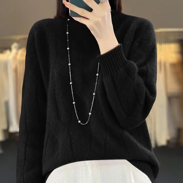 Amber - Loose Knit Wool Sweater