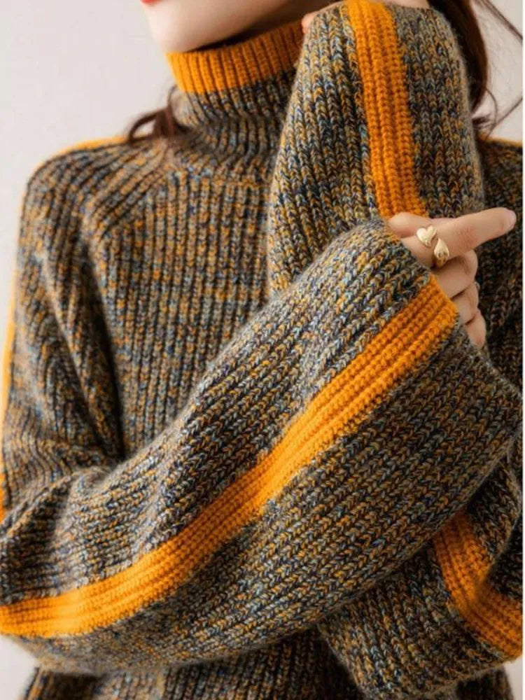 LazyWind - Rollkragenpullover in Übergröße Soft Flushy Sweater