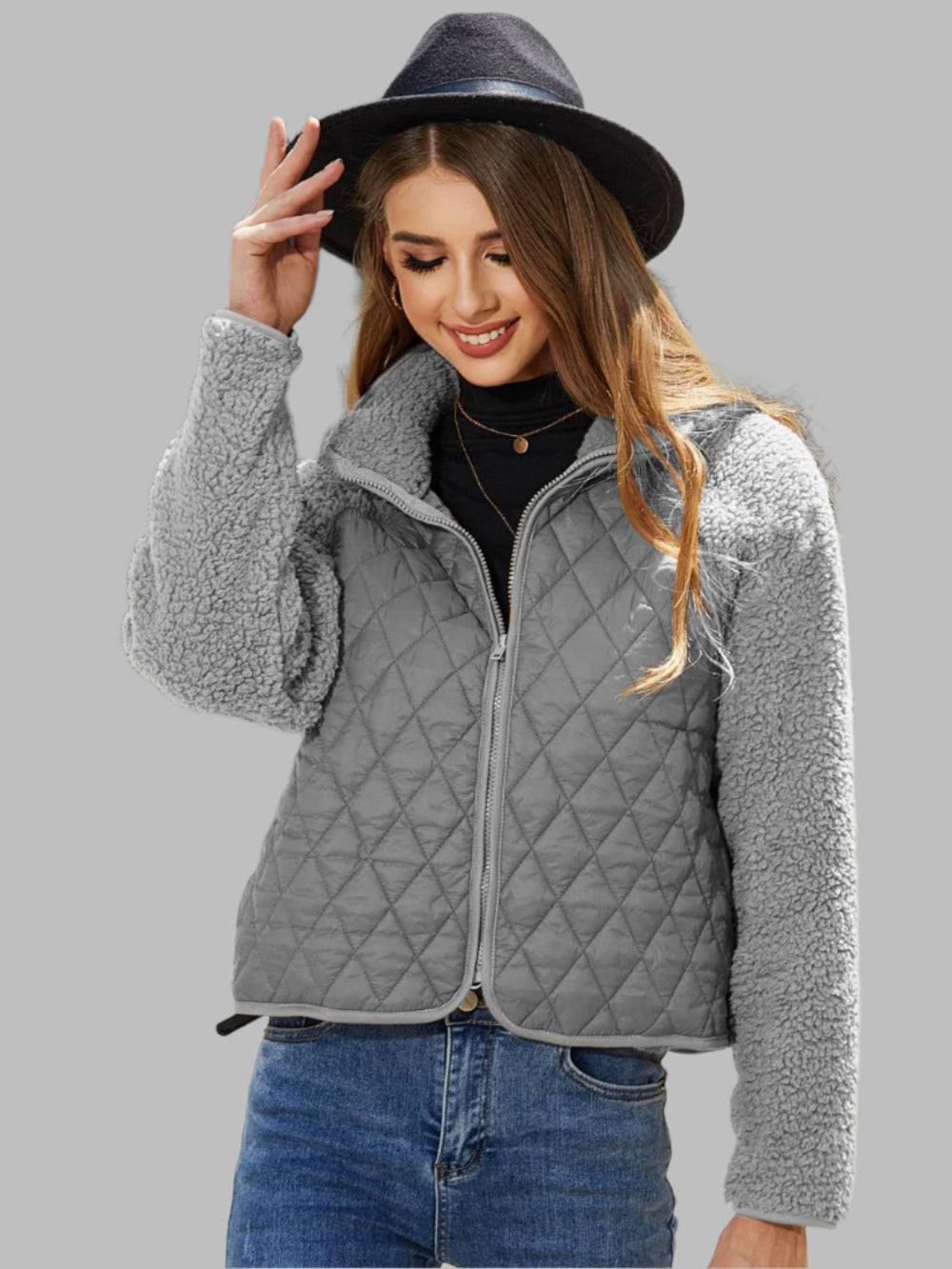 Ute – Jacke im Raglan-Stil mit Reißverschluss