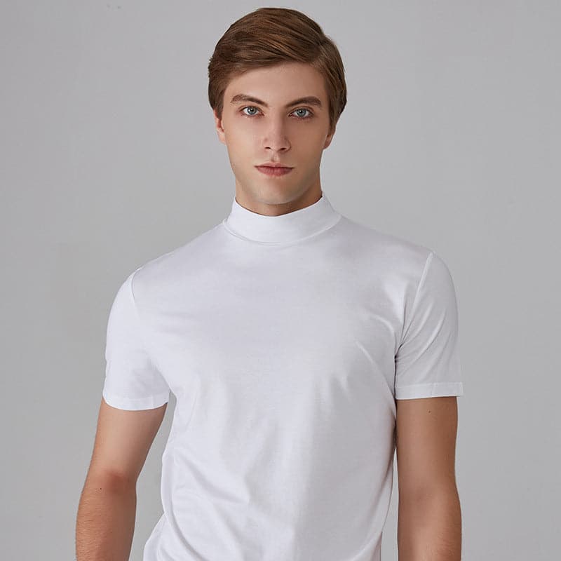 Rein - Hochgeschlossenes Slim-Fit-T-Shirt für Herren