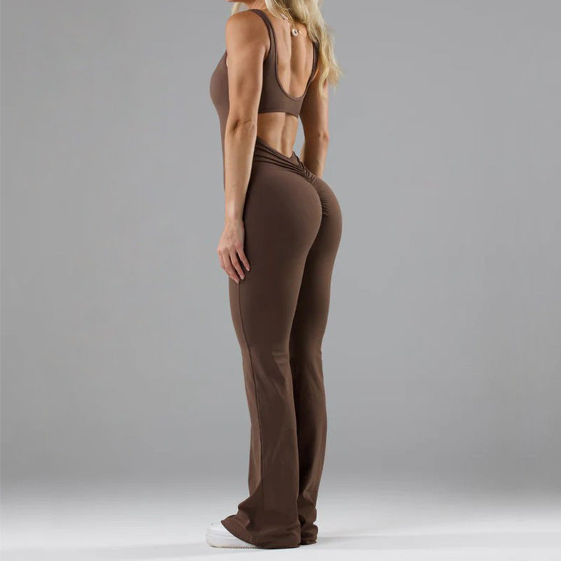 Petra - Eleganter V-Ausschnitt Jumpsuit für Damen