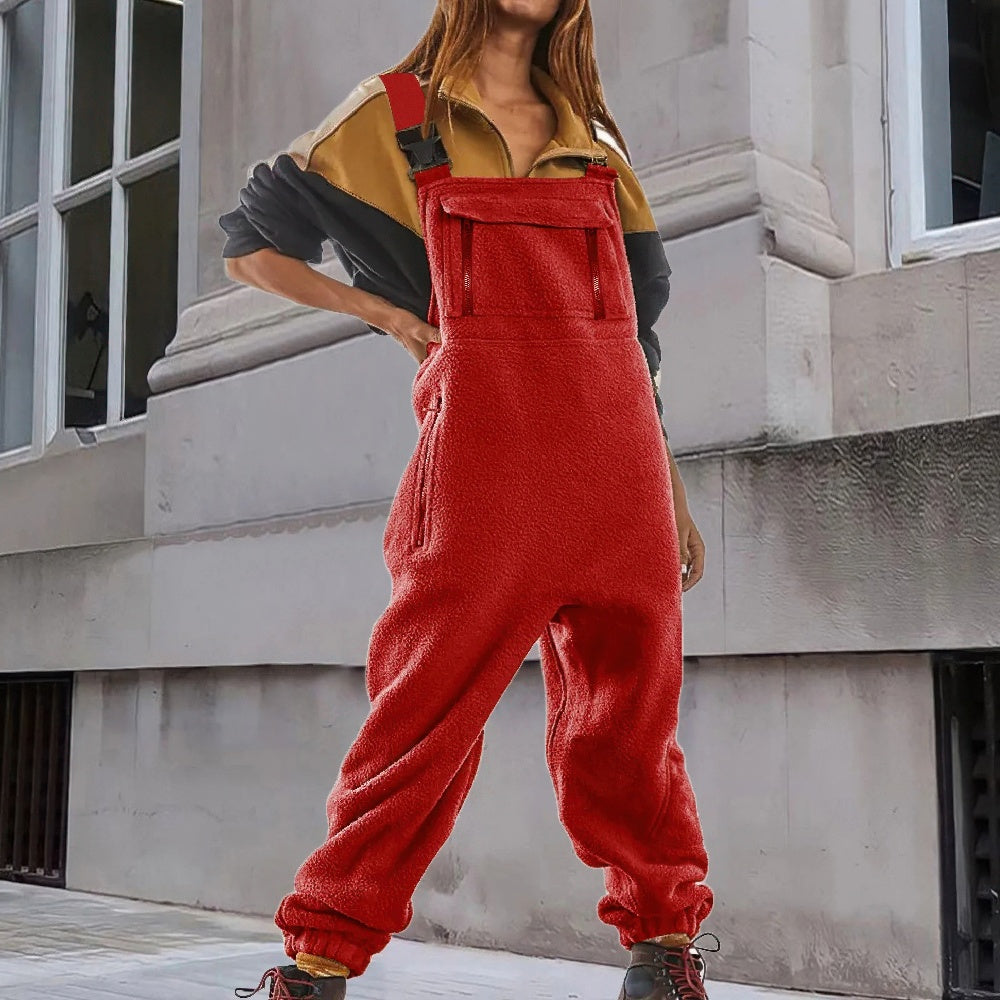Catrin – Verstellbarer Cord-Fleece-Overall