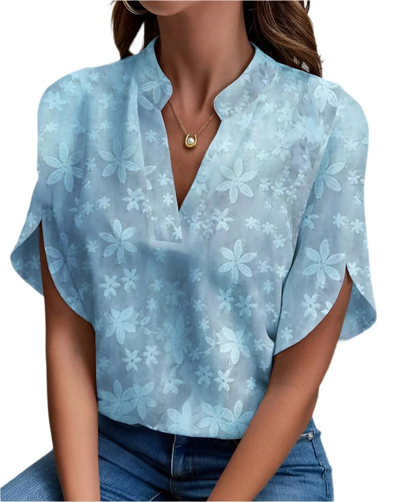 Ellen - Bluse mit Blumendruck