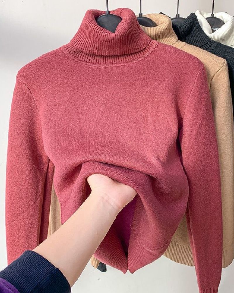 YVEA - WARMER ROLLKRAGENPULLOVER