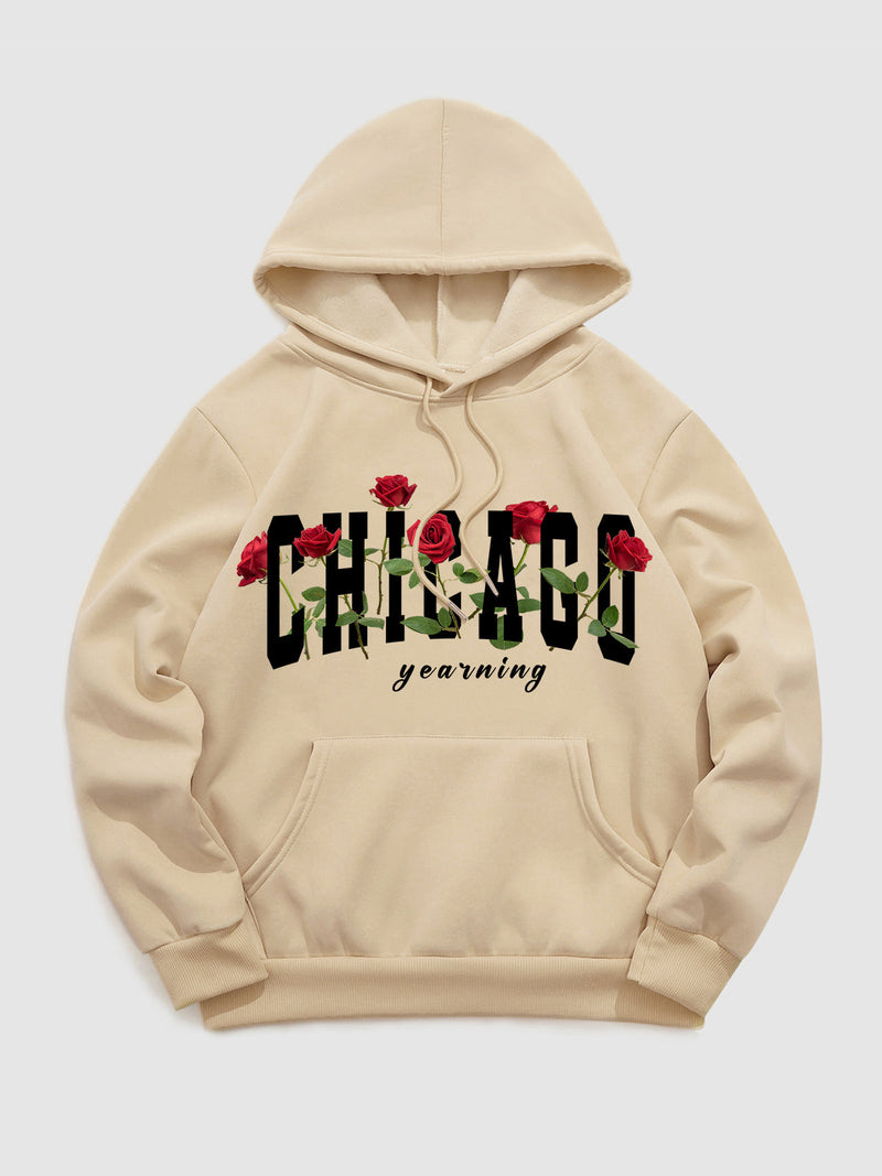 Kelvin - Hoodie mit Chicago Rosenmuster