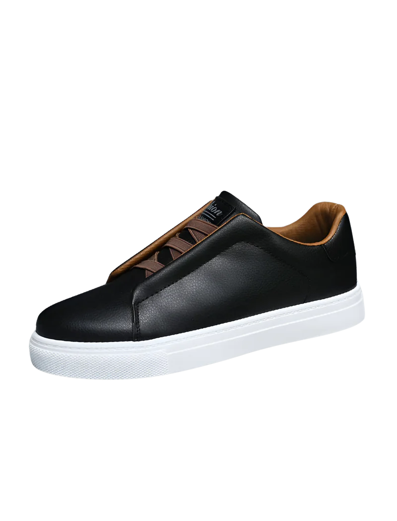 Gregor – Herren Sneaker Leder Klassisch Bequem Alltagsschuh