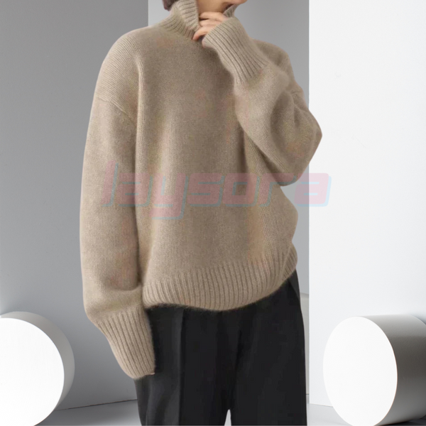 Mara - Gemütlicher, weicher Strickrollkragenpullover