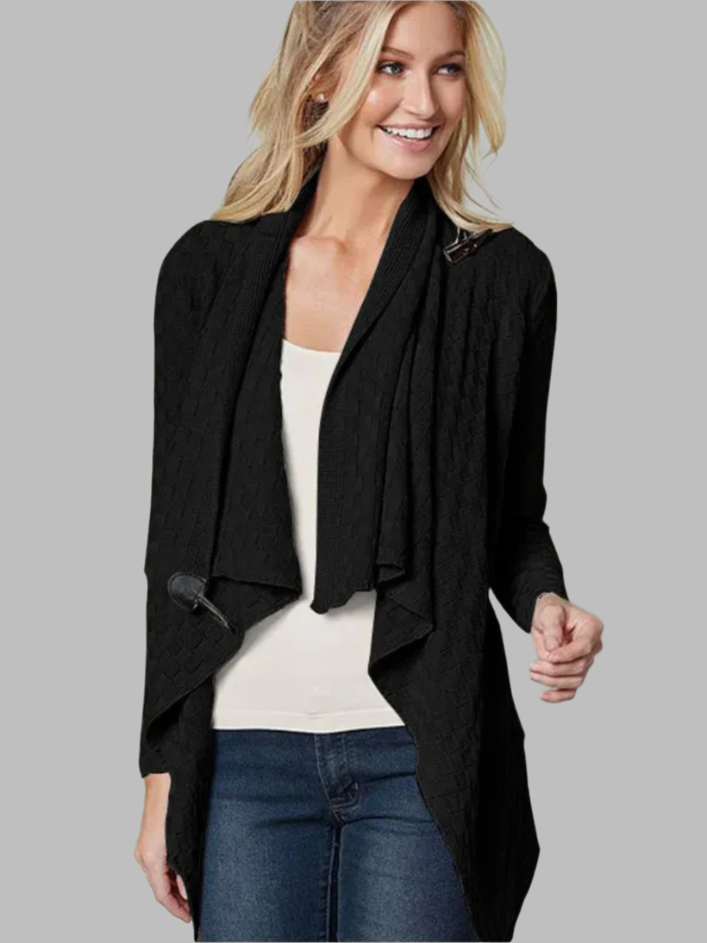 Carla – Gemütlicher Strick-Cardigan Mit Twist-Muster