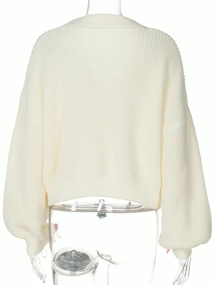 BOW SWEATER - V-Ausschnitt & Eleganter Schnitt