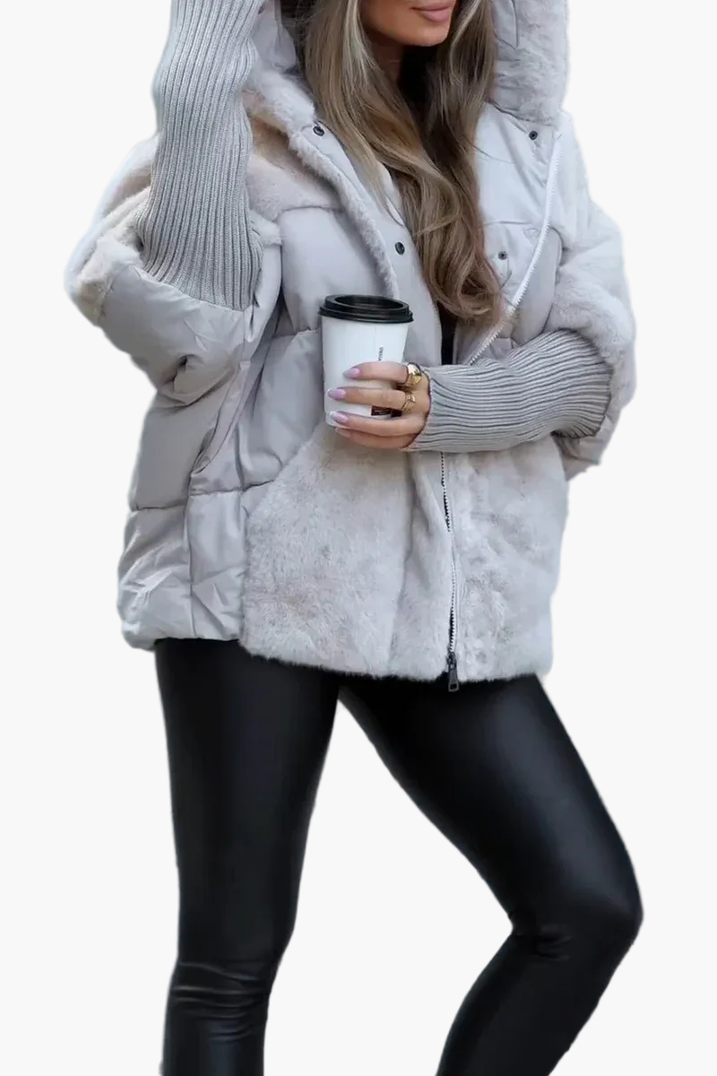 Fabienne – Warme Winterjacke mit Kapuze für Damen