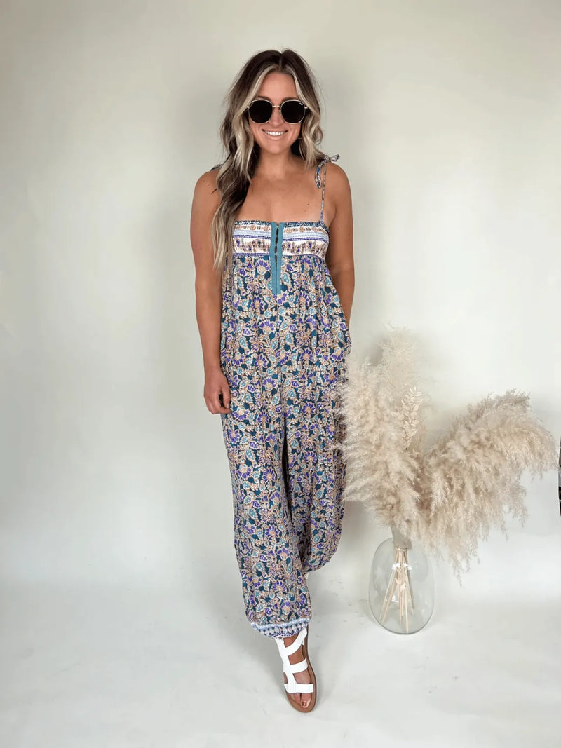 Minsse - Boho Chic Florales Jumpsuit