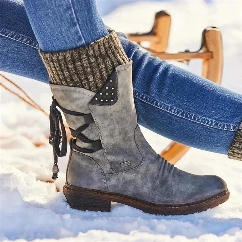 Nea – Winter Schuhe Damen Warm Gefüttert Niedrig