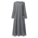 Esabela - Elegantes langes Strickkleid