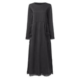 Esabela - Elegantes langes Strickkleid