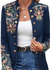 Herda - Chic Floral Print Jacket