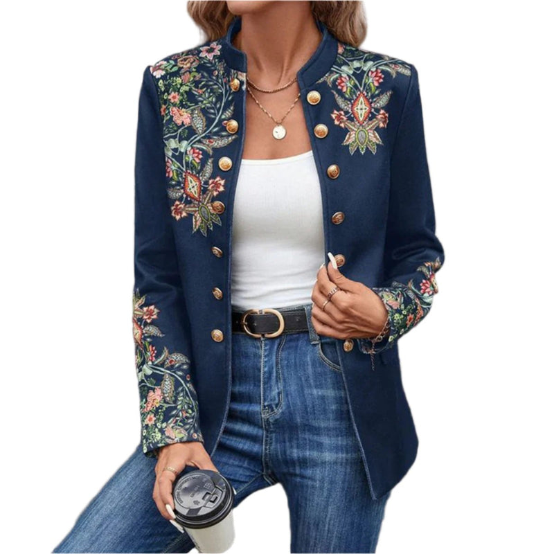 Herda - Chic Floral Print Jacket