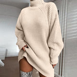 ElegantKnit - Lässiges Pulloverkleid in Übergröße