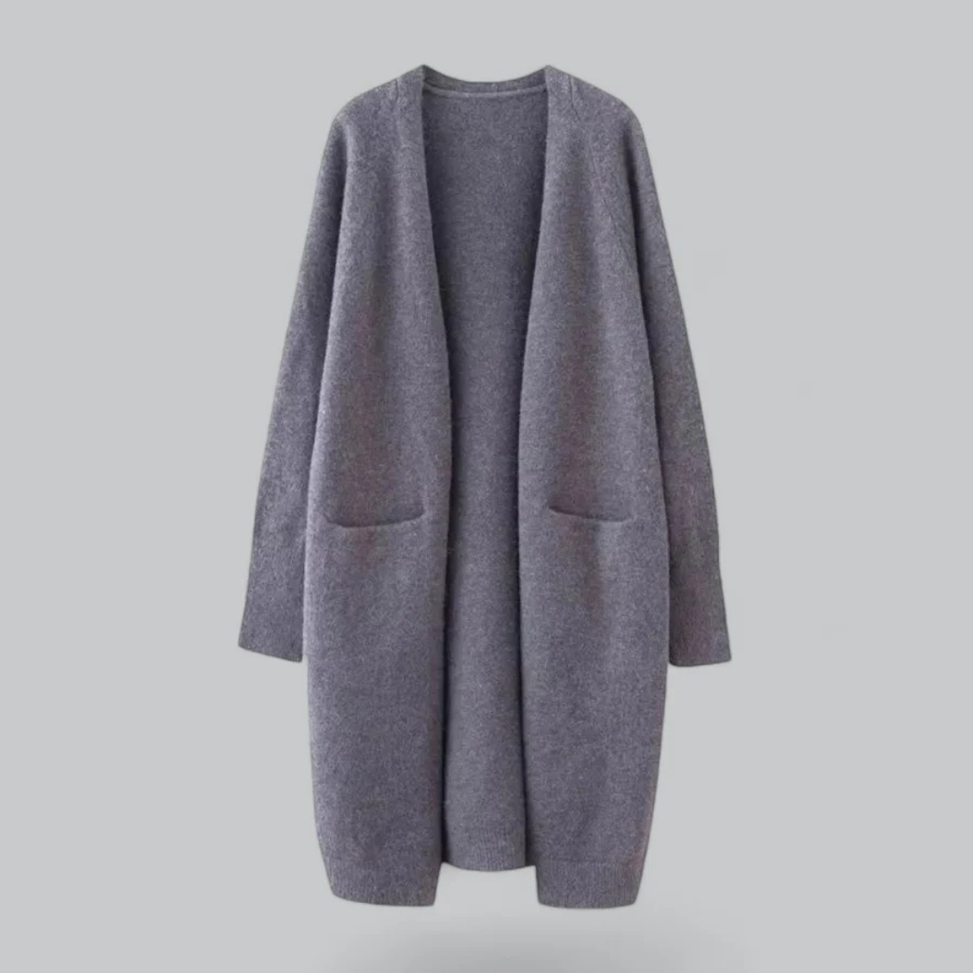 Andrea – Lässige Strickjacke Mit Offener Front