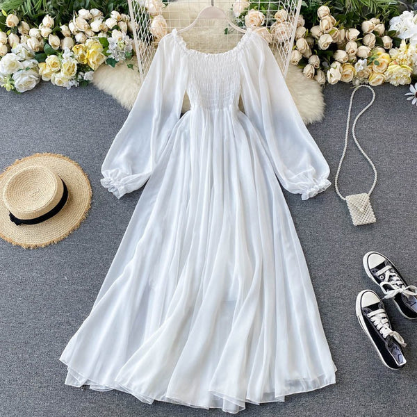 Lin - Weiße Schönheit Sommerkleid für Damen