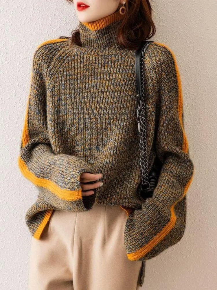 LazyWind - Rollkragenpullover in Übergröße Soft Flushy Sweater