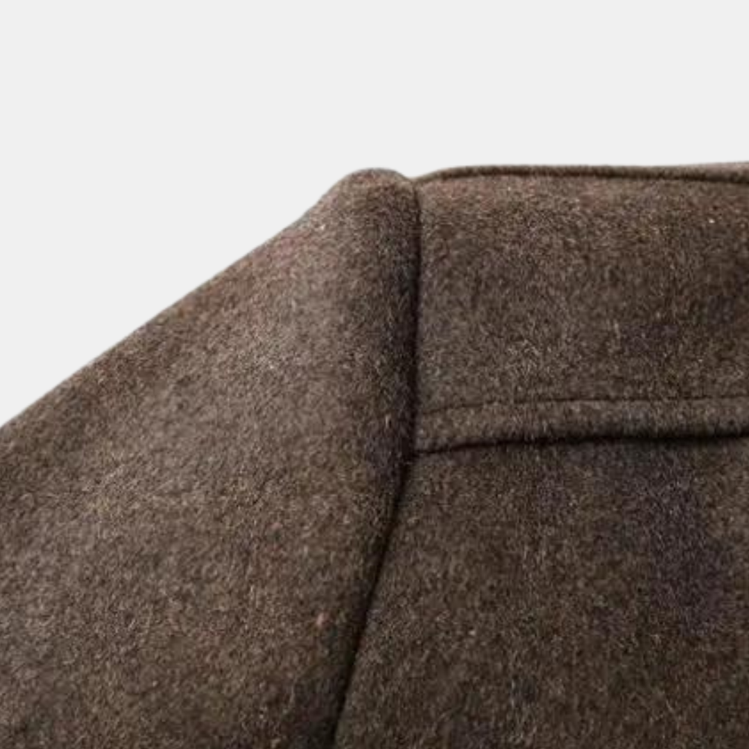 Oskar – Eleganter Mantel Mit Stehkragen Für Herren