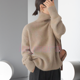 Mara - Gemütlicher, weicher Strickrollkragenpullover