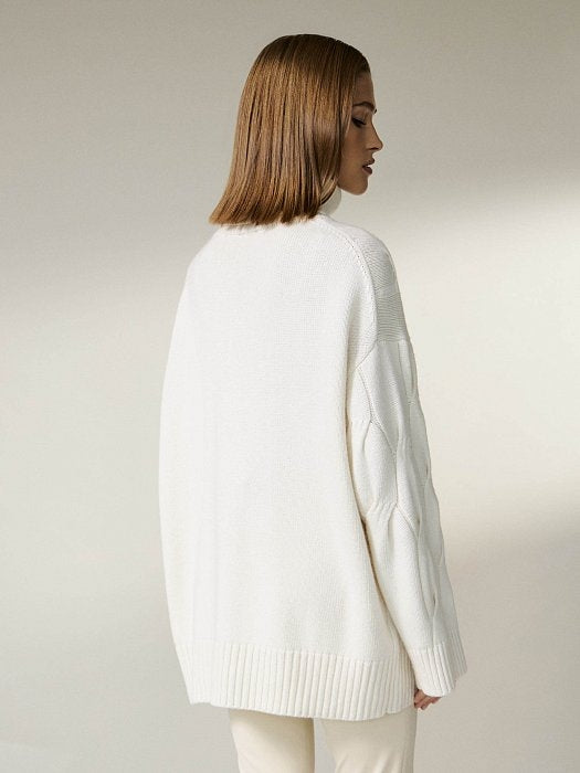 Vanda – Locker Gestrickter Pullover In Weiß