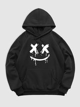 Moskov - Herren Hoodie mit Dämon-Lächel-Gesicht-Print