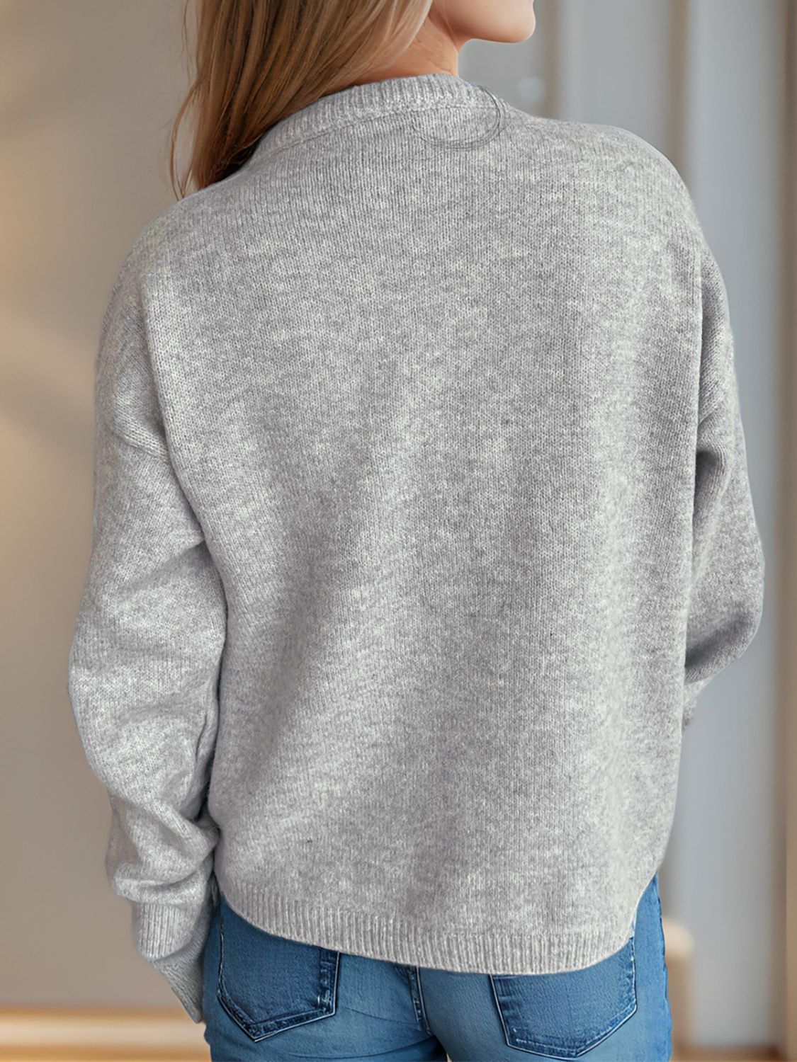Valentina – Strick-Bluse mit passender Strickjacke