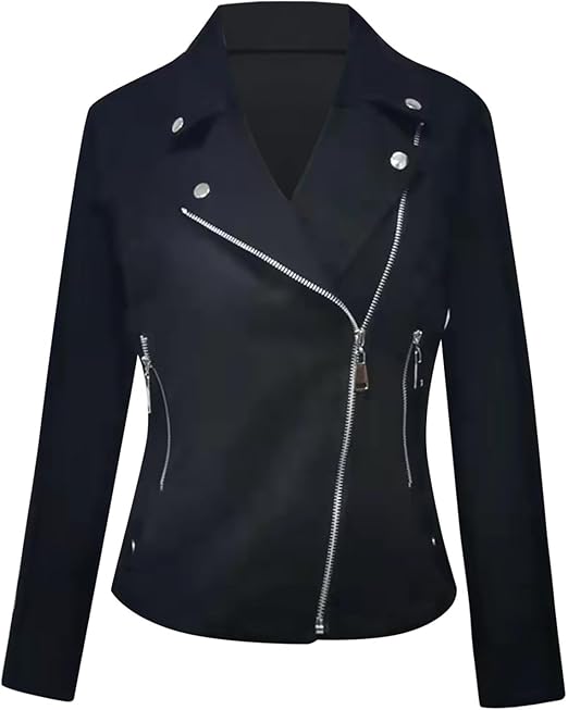 Laurynn - damen-biker-jacke mit reibverschluss