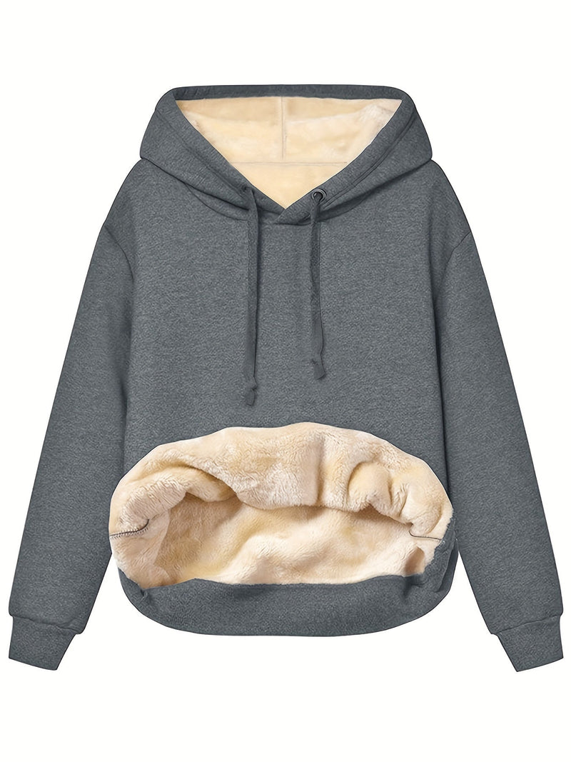 Rosalie - Sweatshirt mit Kapuze und Fleece-Futter, ideal für kalte Tage