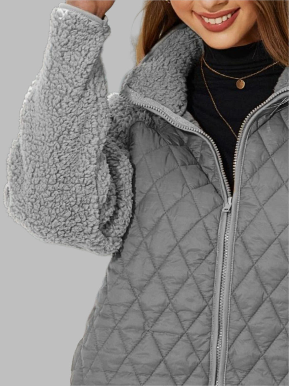 Ute – Jacke im Raglan-Stil mit Reißverschluss