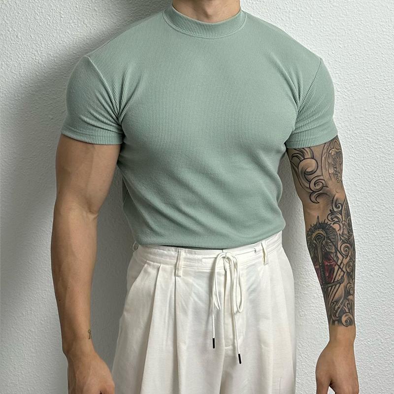 Gero – T-Shirt Herren Halbkragen Stretch Bequem Modern