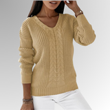 Marimar - Weicher Strickpullover mit Zopfmuster