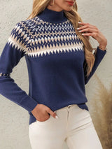 Geo Pattern Faire Isle Pullover