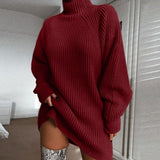 ElegantKnit - Lässiges Pulloverkleid in Übergröße