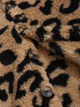 Alice - Leopard Flauschige Faux Fur-Jacke