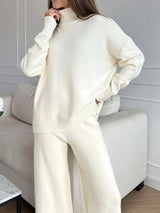 Knitted Turtleneck Lounge Set