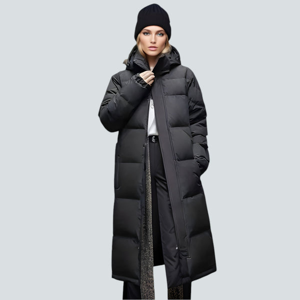 Outdoor - Elegante Lange Winterjacke für Damen