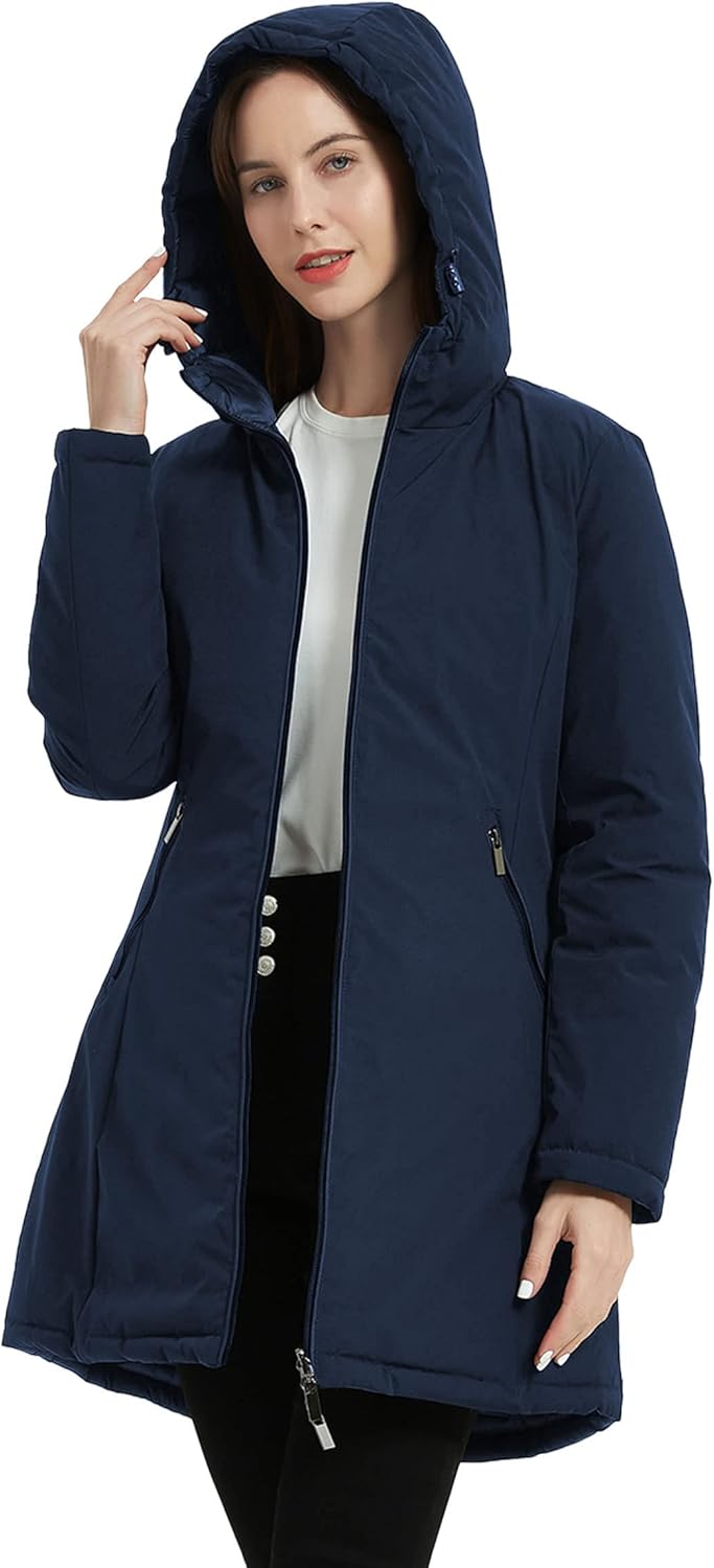 Wendbare Damen-Pufferjacke für Herbst und Winter