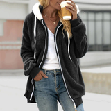 Sassy - Warme Zip-up Hoodie Jacke für Damen