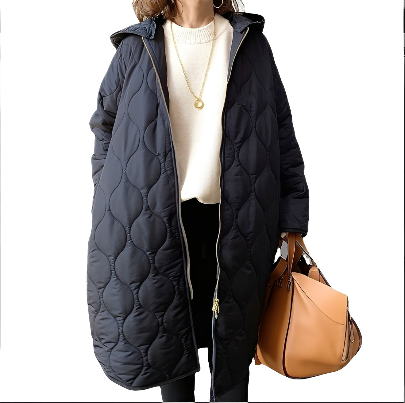 Emilia – Lockerer Parka-Mantel mit Kapuze