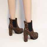 Leopardy - Stiefel mit Chelsea-Absatz