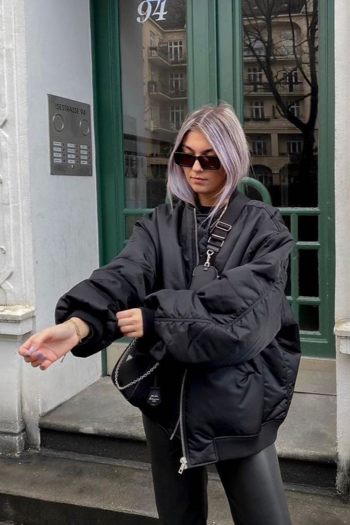 Claudia - Urban Damen Bomberjacke in Übergröße