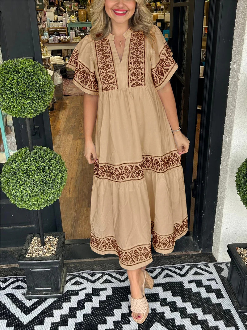 Lunok - Elegantes Boho Maxi Kleid für jeden Anlass