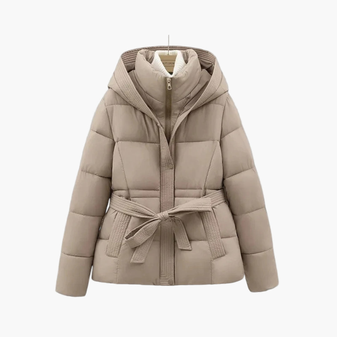 Cosima - Damen Winter Parka mit Gürtel elegant