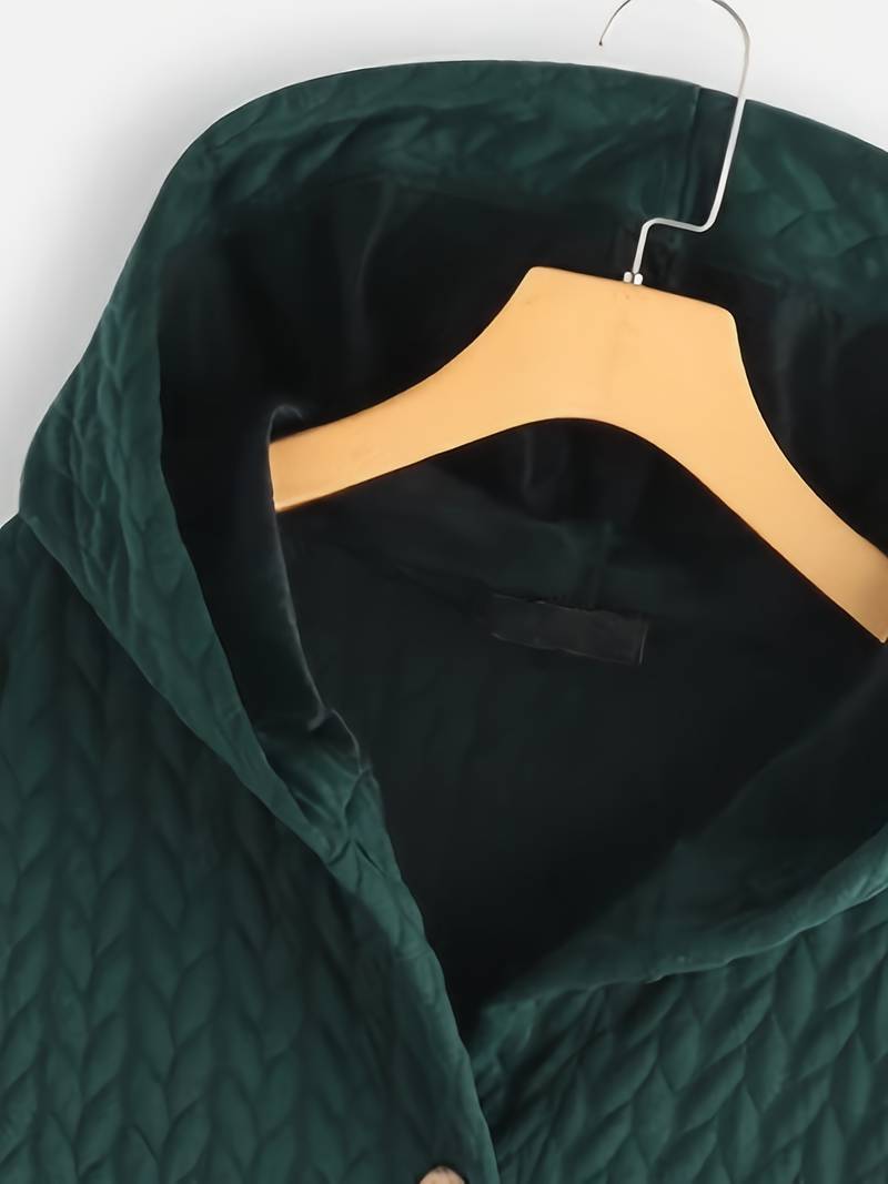 Brunhilde – Gesteppte Kapuzenjacke Mit Knopfleiste