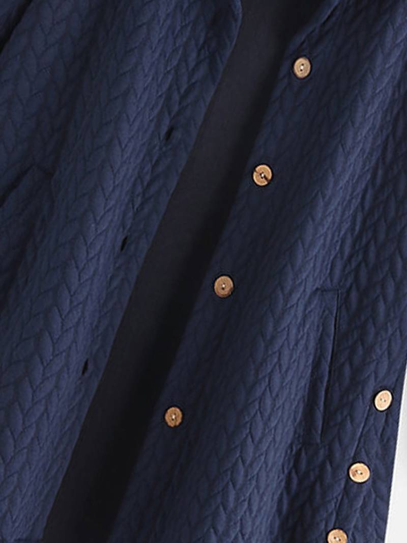 Brunhilde – Gesteppte Kapuzenjacke Mit Knopfleiste