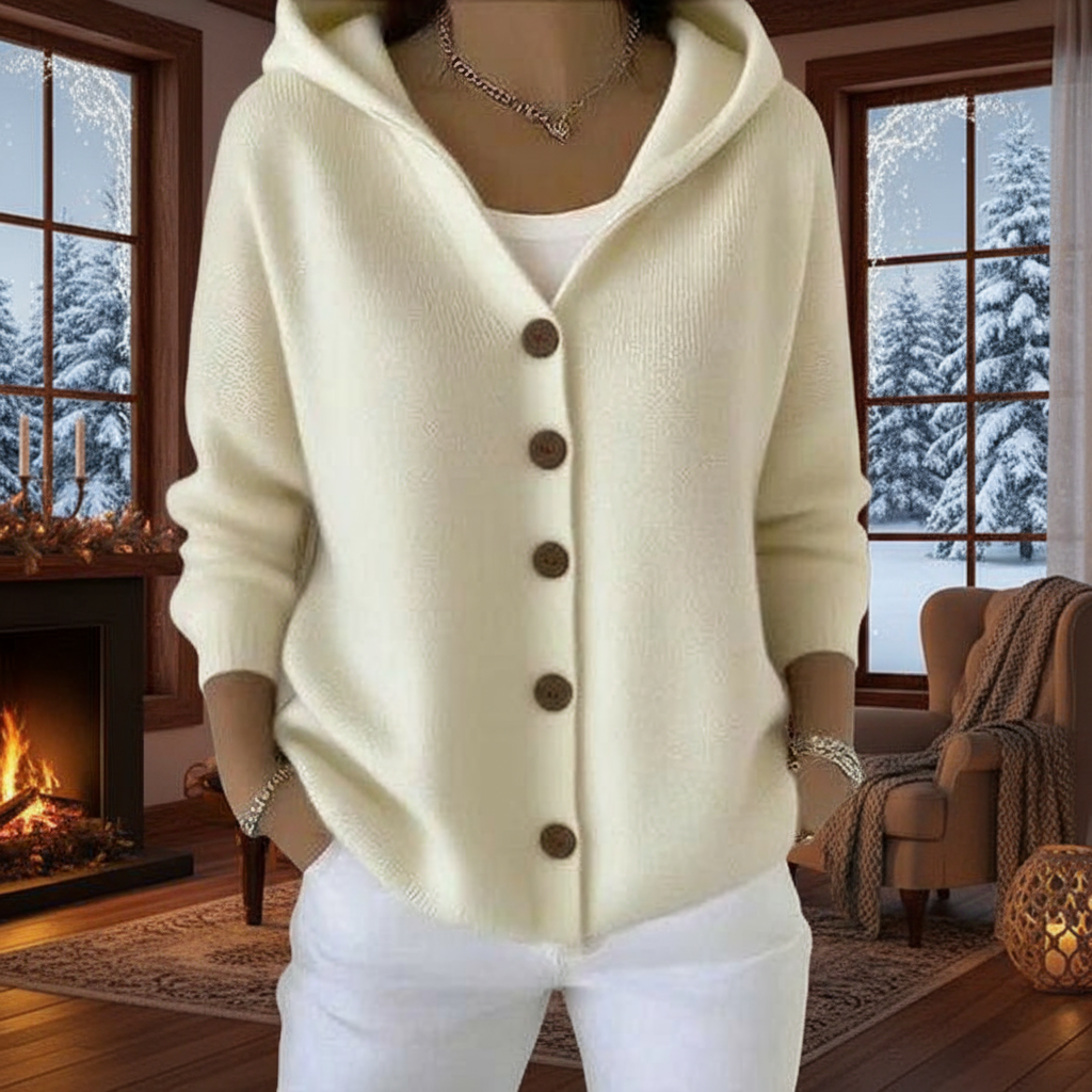 Franka – Eleganter Cardigan In Hellem Beige